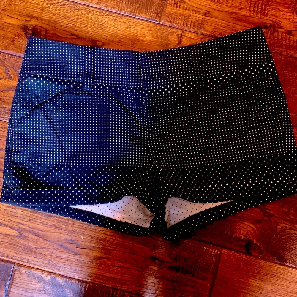 Alice + Olivia Black and White High Waist Shorts